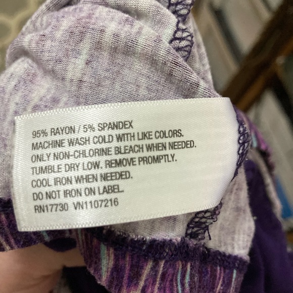 Liz Lange Maternity Dress V Neck Purple MUST BE BUNDLED, MARKED DOWN - Picture 9 of 9